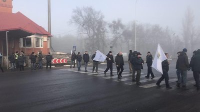 Акція протесту щодо земельної реформи на Полтавщині Акція протесту щодо земельної реформи на Полтавщині