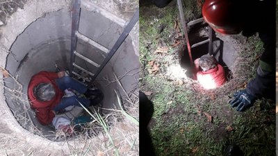 На Черкащині рятувальники дістали жінку з каналізаційної ями