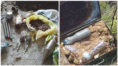 На Луганщині виявили схрон бойовиків, в якому були елементи саморобного вибухового пристрою