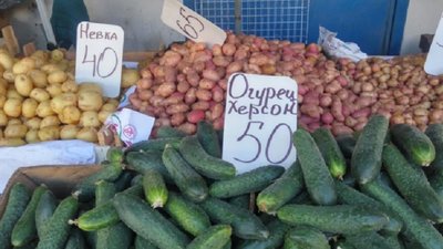 На ринках у Криму торгують овочами та фруктами з Херсонщини На ринках у Криму торгують овочами та фруктами з Херсонщини