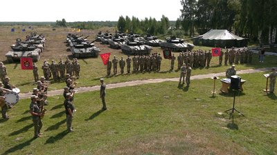 Використовували "лазертаг": як на полігоні під Рівним змагались танкісти