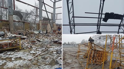П’ять місяців після ракетного удару. Який вигляд має ангар авіакомпанії у Кропивницькому П’ять місяців після ракетного удару. Який вигляд має ангар авіакомпанії у Кропивницькому