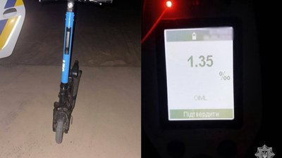 У Полтаві 18-річний хлопець вдруге за рік керував самокатом в нетверезому стані