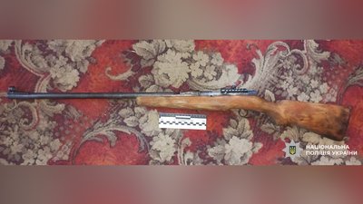 Зброя, яку вилучили в чоловіка