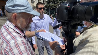 В Одесі журналісти вимагали скасувати закон "Про медіа" В Одесі журналісти вимагали скасувати закон "Про медіа"