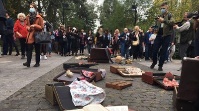 У столиці вшанували загиблих у Бабиному Яру У столиці вшанували загиблих у Бабиному Яру