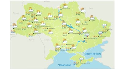 Погода в Україні на 13 серпня