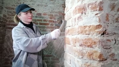 У ратуші на Тернопільщині відновлюють сходову клітку У ратуші на Тернопільщині відновлюють сходову клітку