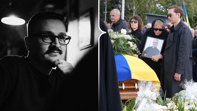 Прощання з військовослужбовцем Ярославом Левицьким, у Чернівцях