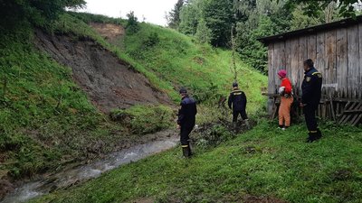 На Львівщині через дощі підтопило село На Львівщині через дощі підтопило село