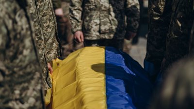 Поховання військовослужбовиці Анастасії Мвар'янчук у Києві, 21 березня 2024 року