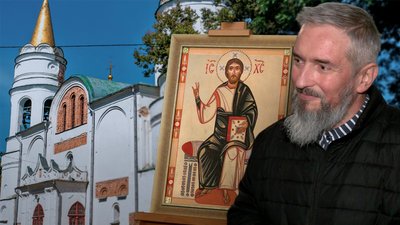 Ікону Спаса, яку відтворили за середньовічними печатками, передали до Чернігова 