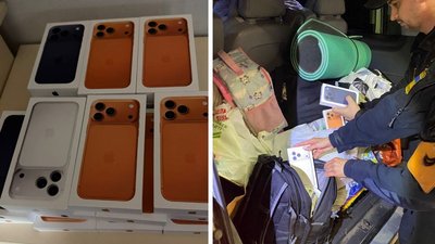 "Везли для себе": закарпатські митники вилучили на кордоні 29 телефонів "Айфон"