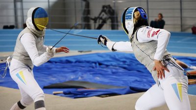 Фінал чемпіонату України-2026 з фехтування в рапірах, де перемогла Аліна Полозюк