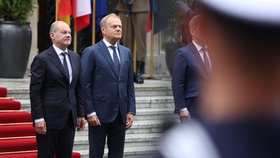 Олаф Шольц приїхав до Дональда Туска у Польщу