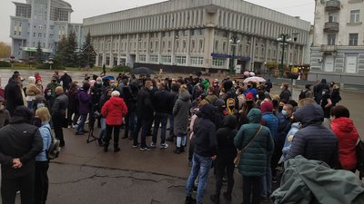 У Сумах влаштували акцію протесту проти обмежень для бізнесу