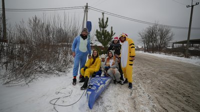 У Сумах відбувся зимовий новорічний сплав У Сумах відбувся зимовий новорічний сплав