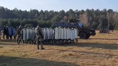 Навчання на кордоні: силовики на Волині готуються до міграційної кризи Навчання на кордоні: силовики на Волині готуються до міграційної кризи