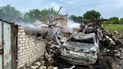 Місце загибелі людей у селищі Шабельківка під Краматорськом