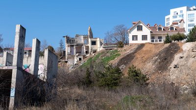 Чорноморськ оползень