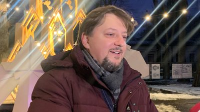 Володимир Гайдар на відкритті арт-ялинки Володимир Гайдар на відкритті арт-ялинки