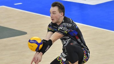 Олег Плотницький у матчі "Перуджі" в Суперлізі