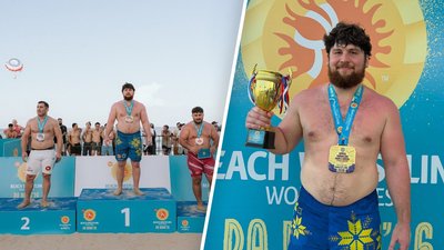 Важа Даіаурі під час змагань