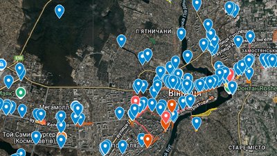 "Теплова мапа Вінниці"