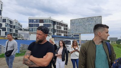 "Платимо комуналку за комерційним тарифом": у Сокільниках біля Львова мешканці вийшли на протест