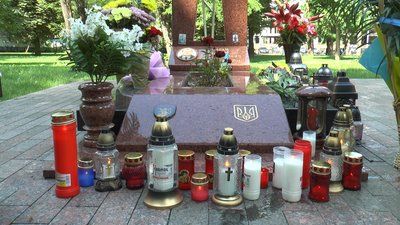 У Франківську вшанували пам’ять загиблого на Сході військового Юрія Барана У Франківську вшанували пам’ять загиблого на Сході військового Юрія Барана
