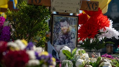 Місце поховання загиблого прикордонника Миколи Олефіра