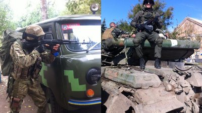 Віктор Пасічник на фронті у 2014 році Віктор Пасічник на фронті у 2014 році