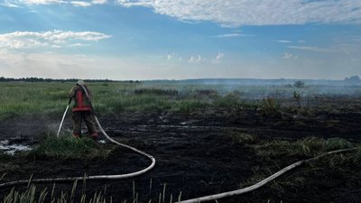Вихідними на Волині горіла суха трава, смітєзвалища та торф’яник Вихідними на Волині горіла суха трава, смітєзвалища та торф’яник