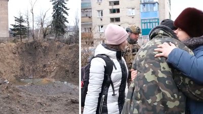 Поліцейські евакуювали із села поблизу окупованого Соледара чотирьох дітей