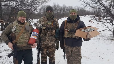Полтавець Володимир Яресько створює для бійців пристрої для готування їжі та обігріву Полтавець Володимир Яресько створює для бійців пристрої для готування їжі та обігріву
