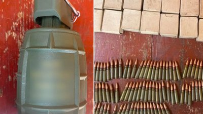 Боєприпаси, які вилучили у жителя Львівської області