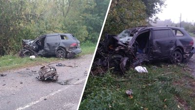На Черкащині легковик в'їхав у блокпост. Водій загинув