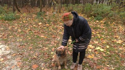 Світлана Воскобойник і собака Роккі Світлана Воскобойник і собака Роккі
