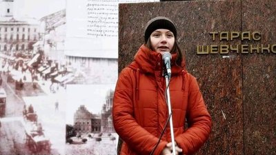Надія Бабинська також долучалася до мітингів у Чернівцях Надія Бабинська також долучалася до мітингів у Чернівцях