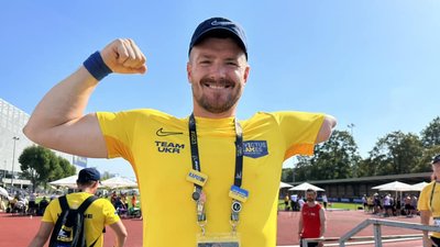 Вадим Мазніченко на Іграх нескорених-2023, штовхання ядра Вадим Мазніченко на Іграх нескорених-2023, штовхання ядра