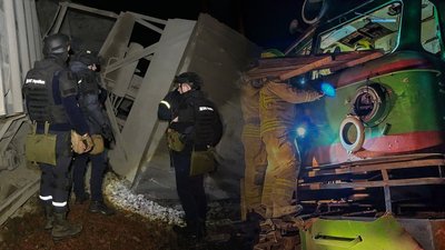 російський дрон, ліквідація наслідків атаки, поранені, Укрзалізниця