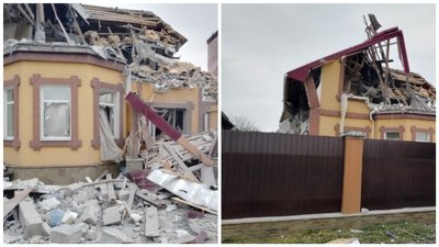 Зруйнований будинок одного із сватівських фермерів. Фото: Сватове. City Зруйнований будинок одного із сватівських фермерів. Фото: Сватове. City
