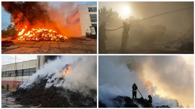 На Луганщині рятувальники упродовж дня гасили займання на заводі