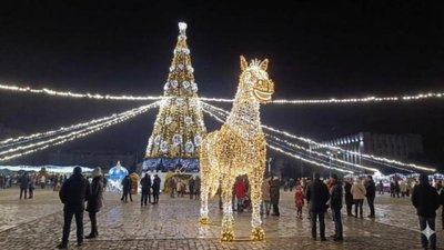 У Кременчуці встановлять новорічну ілюмінацію у вигляді коня