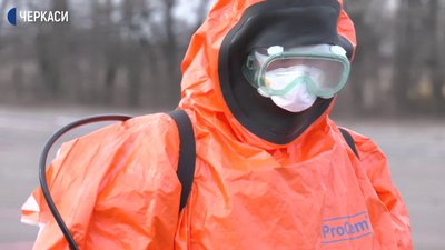 У Черкасах відпрацьовували алгоритм дій у разі виявлення коронавірусу У Черкасах відпрацьовували алгоритм дій у разі виявлення коронавірусу