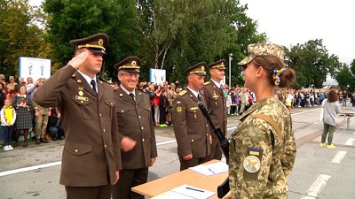 Першокурсники Житомирського військового інституту склали присягу на вірність українському народові