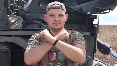 Командир САУ "Богдана" Микола зі 100 ОМБР