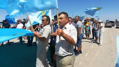 «Крим – це Україна!»: на адмінмежі із окупованим Кримом відзначили День кримськотатарського прапора «Крим – це Україна!»: на адмінмежі із окупованим Кримом відзначили День кримськотатарського прапора