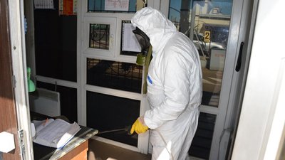 На ринку "7 кілометр" в Одесі провели дезінфекцію На ринку "7 кілометр" в Одесі провели дезінфекцію