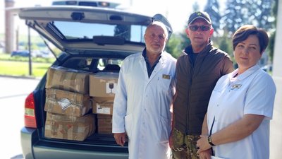 Медики з Тернопільщини передали допомогу для ЗСУ, Микулинецька лікарня